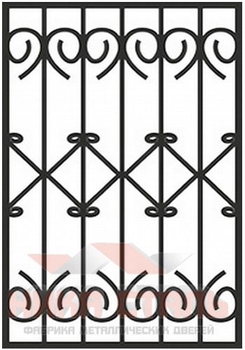 Сварная решетка на окно СР 14